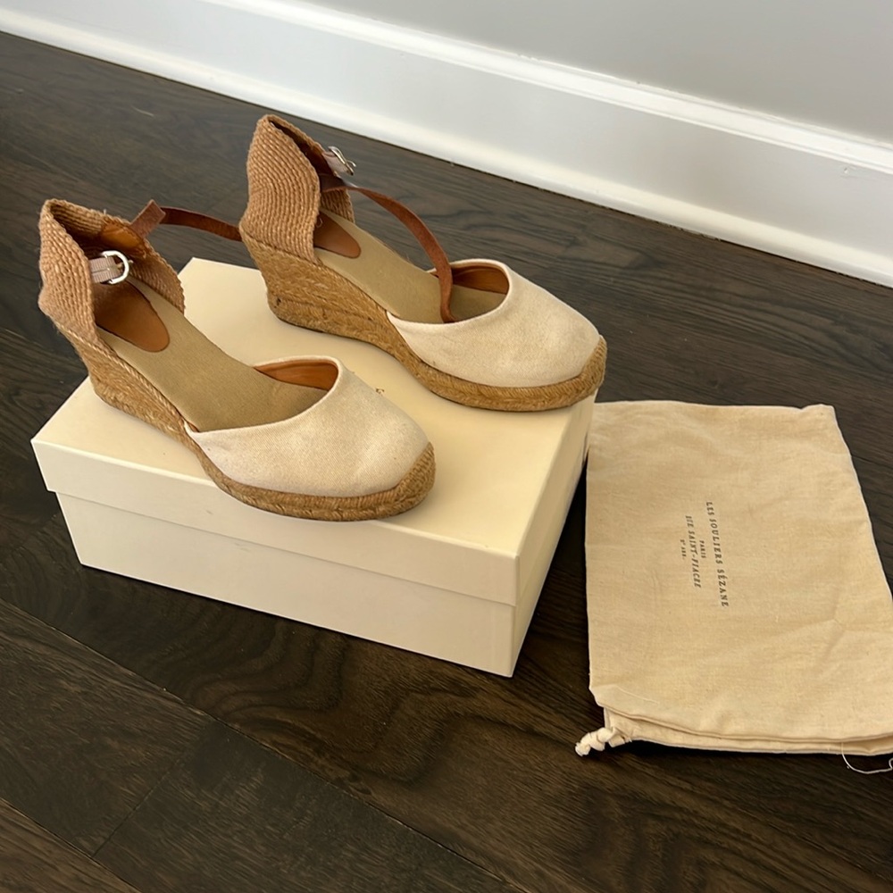 Sezane Les Souliers Shoes
Espadrilles Melanie Ecru Toile 38